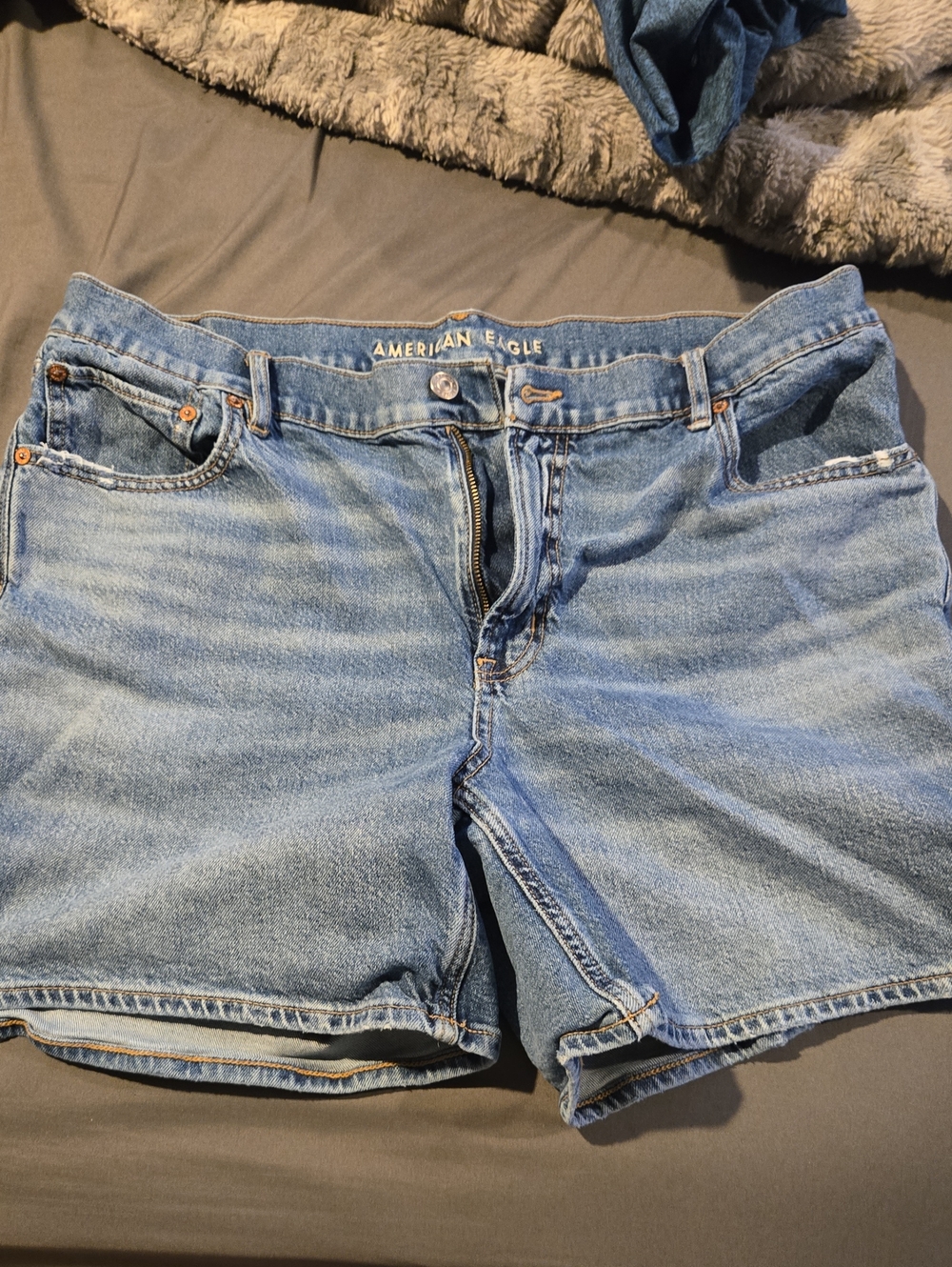 American Eagle Outfitters Light Wash Denim Jean Shorts